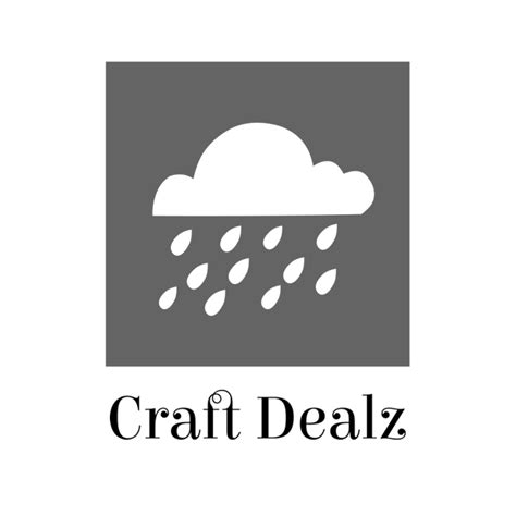 rain cloud stencil craft dealz