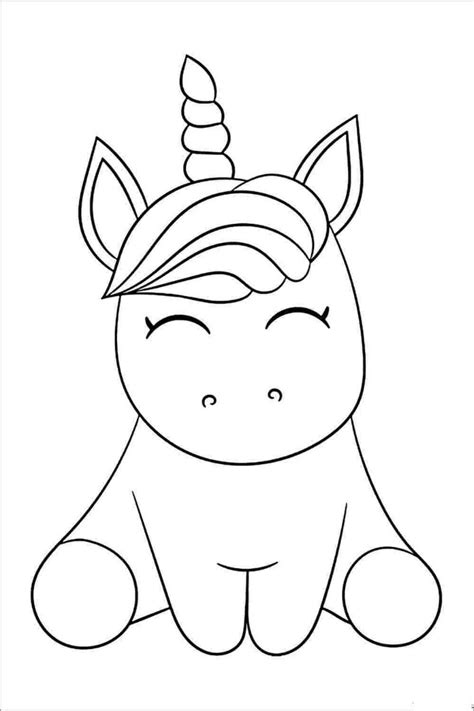cute baby unicorn coloring page unicornio  colorir paginas de