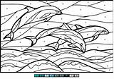 Zahlen Malen Ausdrucken Ausmalbilder Ausmalbild Delfine Supercoloring Dolphines Ampel Punkt sketch template