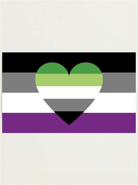 Asexual Aromantic Flag Photographic Print By Dlpalmer