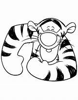 Coloring Tigger Pooh Winnie Pages Clipart Tiger Library Face Popular Coloringhome sketch template