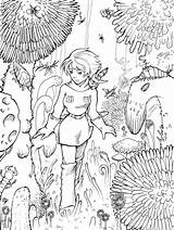 Nausicaa Ghibli Adulte Enregistrer sketch template