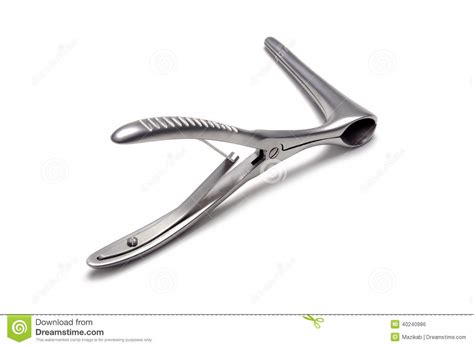 medical equipment gynecologic speculum royalty free stock