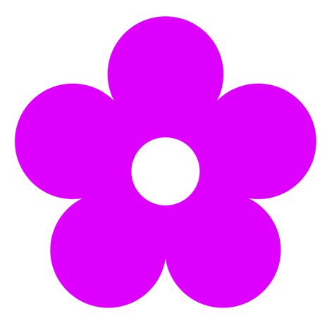 purple flowers cartoon clipart