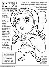 Scout Girl Coloring Pages Superhero Petal Daisy Delilah Brownie Purple Respect Myself Others Law Printable Dollar Cookie Bill Makingfriends Being sketch template