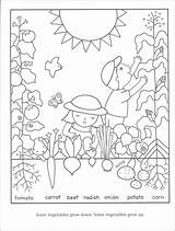 Coloring Pages Gardening Garden Kids Vegetable Vegetables Seeds Preschool Color Colouring Worksheets Sheets Printable Planting Kindergarten Print Bestcoloringpagesforkids Flower Plants sketch template