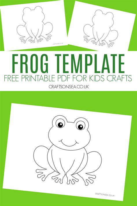 frog template  printable  crafts  sea