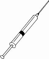 Syringe Hypodermic Needles Clipground sketch template
