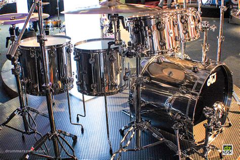 drummerszone news dw drums  full stainless steel drum kit