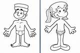 Body Coloring Pages Preschool Getdrawings Human sketch template