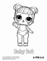 Lol Coloring Pages Surprise Cat Dolls Baby Doll Unicorn Lotta Series Mermaid Kitty Confetti Pop Printable Disney Da Visit Color sketch template