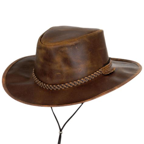 head  home crusher leather outback western hat western hats