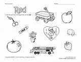 Red Learning Worksheet Colors Kindergarten Reviewed Curated sketch template