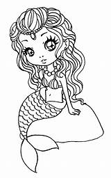 Colorare Sirena Sirenas Zuri Craftsy Sirene Freebies Principesse Sirenita Mermaids Disegno Seres Fatine Digi Ariel Boyama sketch template