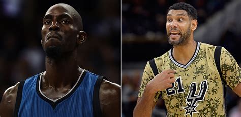 Kevin Garnett Pays Tribute To Tim Duncan With Throwback