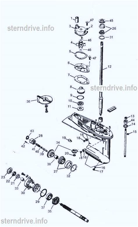 mercury outboard parts drawing   hp pn