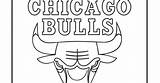 Bulls Chicago Logo Throwback Coloring Pages Template sketch template