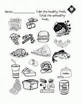 Eating Unhealthy Habits Activity Junk Health Saludables Versus Nutricional Alimentarios Sanos Hábitos Educativo Nutricion Saludable Ribera sketch template
