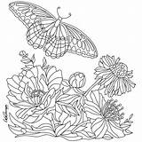Mariposas Kolorowanka Relaksacyjna Motyl Pintadas Dibujitos Lindos Souza Bordado Flores sketch template
