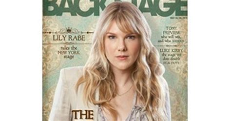 Lily Rabe In Back Stage May 24 2012