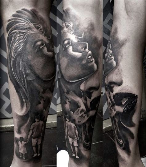 Black And Grey Tattoos In London Full Sleeves Portraits Realism And