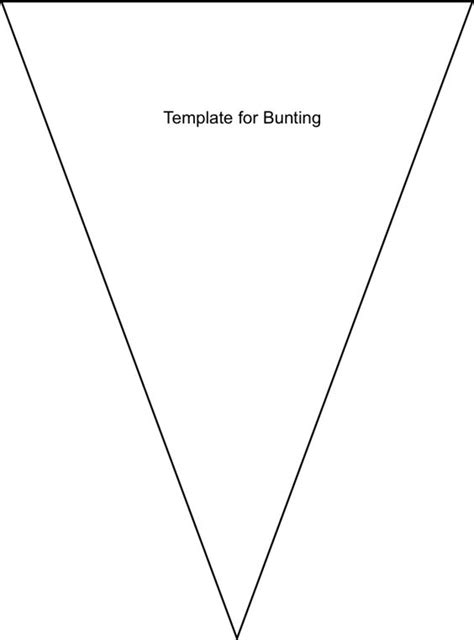 bunting template  sew bunting diy tutorial   template
