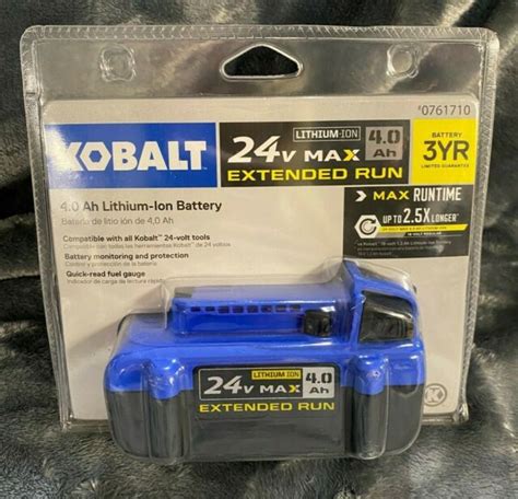 Kobalt Kb 424 03 24v Max 4ah Lithium Ion Power Tool Battery For Sale