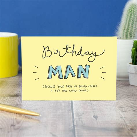 birthday man funny birthday card  oops  doodle