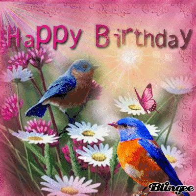 blue bird happy birthday picture  blingeecom