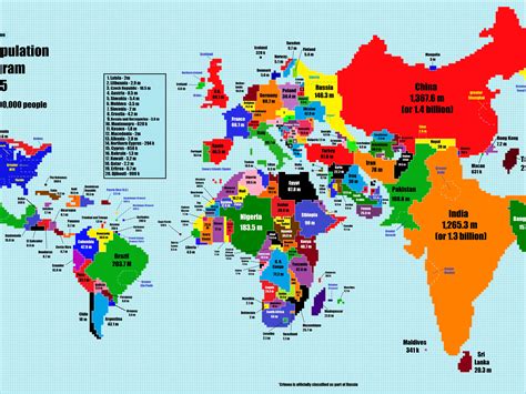 world map based  population size business insider