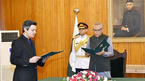 hammad azhar takes oath as federal minister