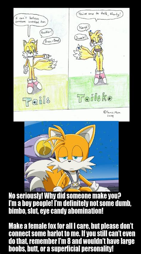 tails is not amused by tmanfox7 on deviantart