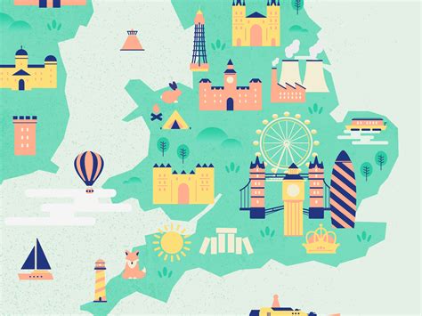 illustrated map  simon newby  dribbble
