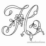 Floral Script Embroidery Monogram Needlenthread Hand Monograms Letter Alphabet Letters Shadow Patterns Lettering Drawing Stitches Ribbon Calligraphy Could Mano Lost sketch template