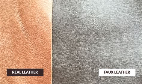 real leather  faux leather