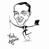 Astaire Fred Bald Act Performers Legends Early sketch template