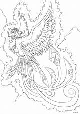 Phoenix Coloring Pages Darkly Shaded Bird Shadow Deviantart Printable Fenix Adult Color Colouring Dark Getcolorings Fire Kids Books Mandala Sheets sketch template