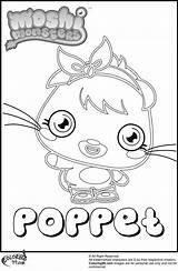 Moshi Poppet Creature Clear sketch template