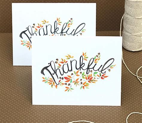 printable thankful cards  printable templates