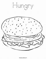 Coloring Pages Cheeseburger Burger Worksheet Mcdonalds Hungry Hamburger Print Keju Hamburguesa Color Printable Template Favorites Outline Noodle Built California Usa sketch template