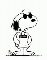 Coloring Supreme Pages Comments Snoopy sketch template