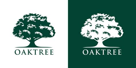 oak tree logo  vector art  vecteezy