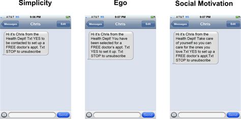 text messages encourage people    doctor