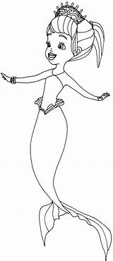 Sofia Coloring Pages First Oona Mermaid Princess Sophie Disney Print Sheets Popular sketch template