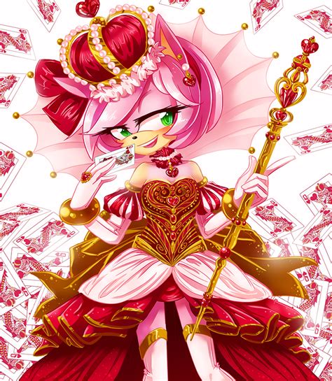 Amy Rose Queen Of Hearts By Kaya Snapdragon On Deviantart Amy Rose