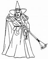Coloring Witch Pages Wicked West Getdrawings sketch template