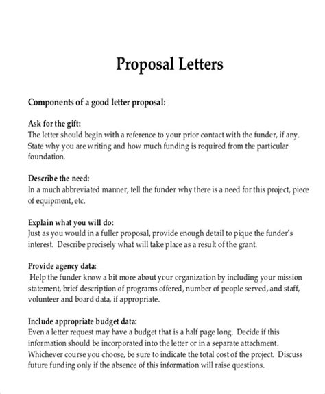 sample advertising proposal letter templates   ms word