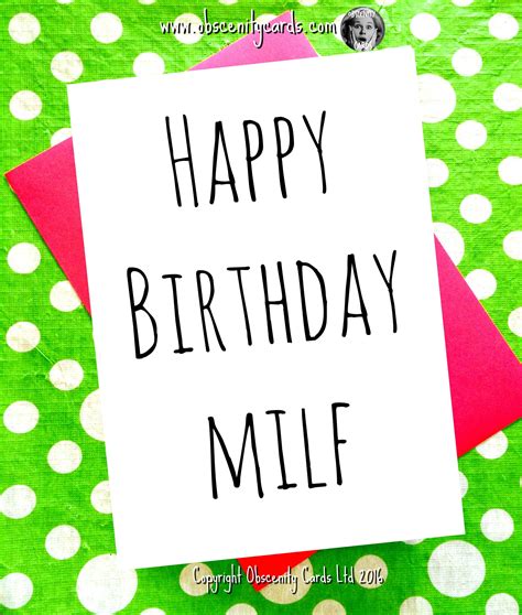 funny birthday card happy birthday milf