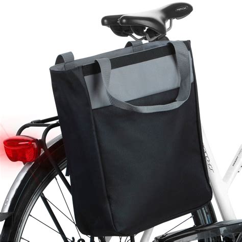 basis fiets koeltas  liter ruime boodschappentas fietstas met koelcompartiment zwart blokker