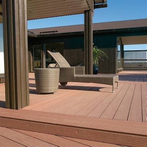 tongue  groove plywood pvc decking terrace design